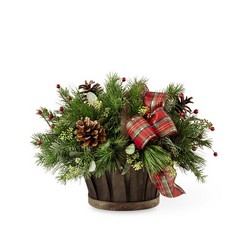 The FTD Holiday Homecomings Basket from Krupp Florist, your local Belleville flower shop